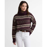 FIG MULTI Barbour Womens Helen Knitted Jumper FRONT