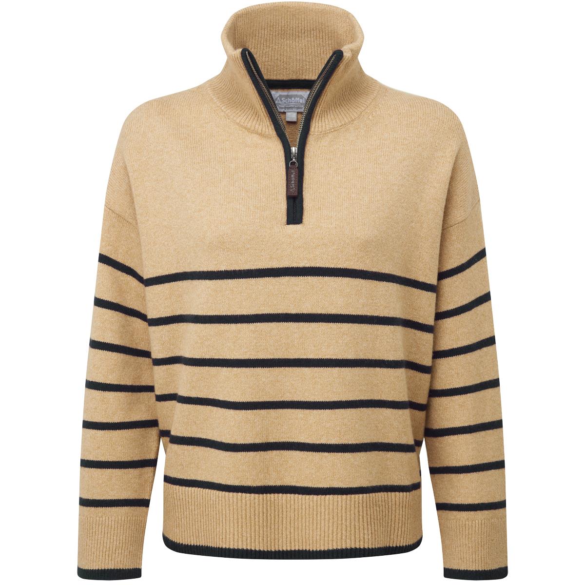 Warm Sand Schoffel Womens Sandsend 1/4 Zip Jumper