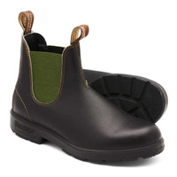 Stout Brown/Olive Blundstone Unisex Originals 519 Chelsea Boot Pair