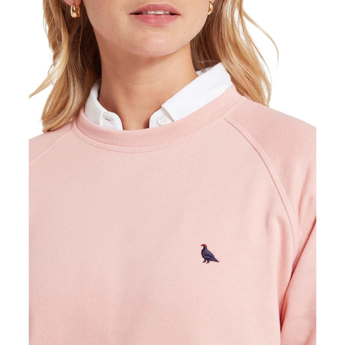 Pale Rose Schoffel Womens Newberry Sweatshirt collar