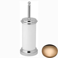 Antique Gold Samuel Heath Antique Ceramic Container Toilet Brush Set N4349-C