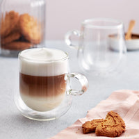 Judge Duo 2 Piece Latte Glass Set 325ml Lifestyle