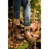 Holland Cooper Womens Sherpa Lined Chunky Chelsea Wellington