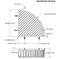 Samuel Heath Deep Corner Shower Basket N151