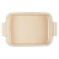 Le Creuset 26cm Stoneware Heritage Rectangular Dish Teal
