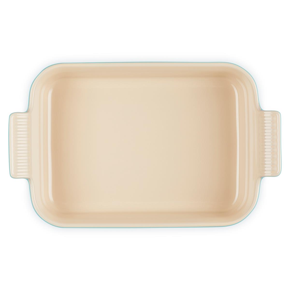 Le Creuset 26cm Stoneware Heritage Rectangular Dish Teal