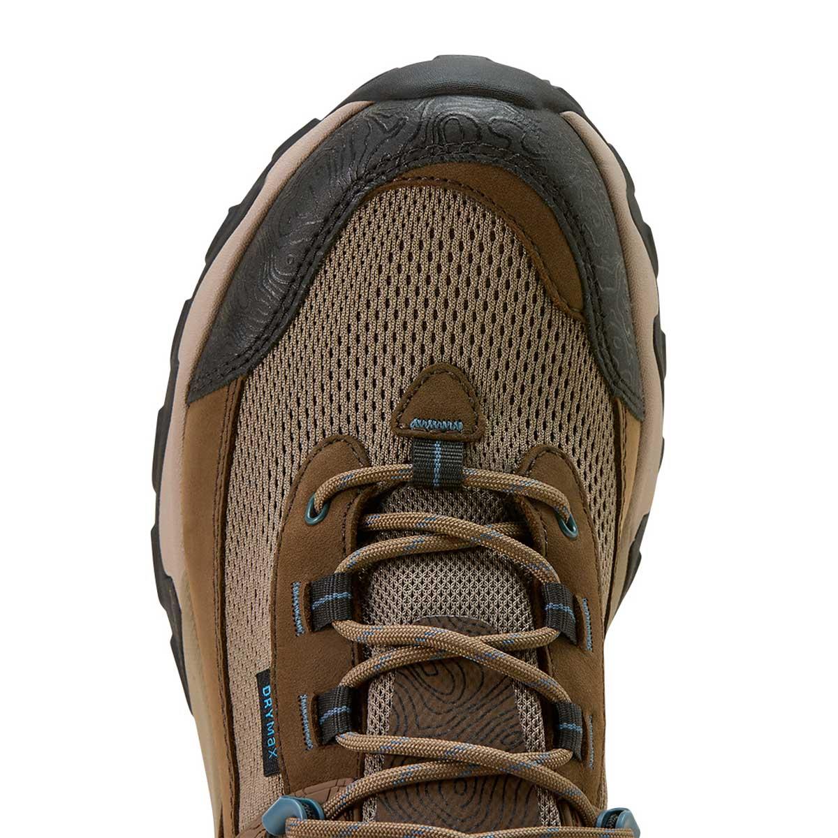 Brown Bark Ariat Womens Traverse Mid Waterproof Hiking Boots Toe