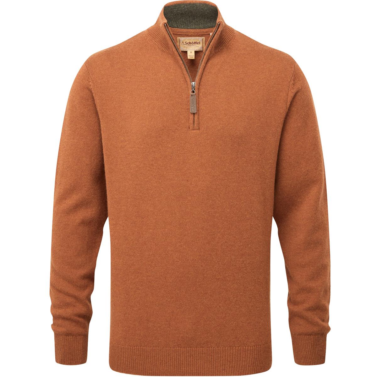 Schoffel Mens Lewis Lambswool 1/4 Zip Jumper