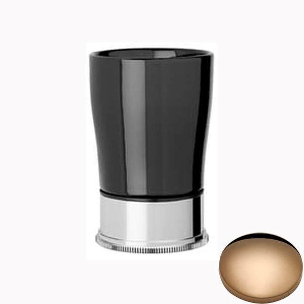 Samuel Heath Style Moderne Freestanding Black Ceramic Tumbler Holder N6665B