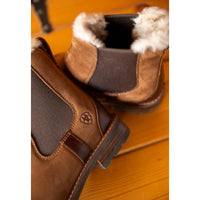 Amber Brown Ariat Womens Wexford Sherpa Waterproof Boots Lifestyle Detail