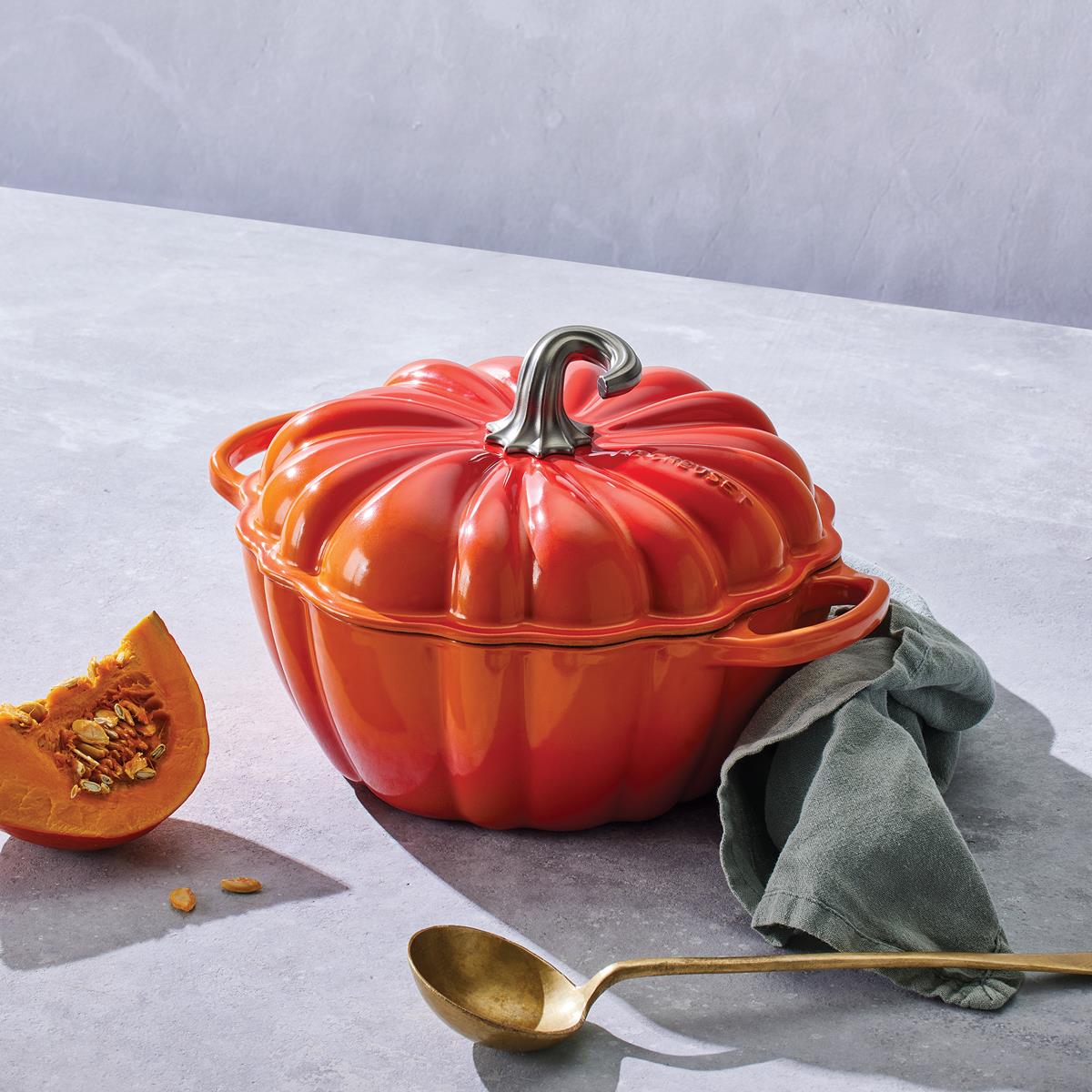 Le Creuset 24cm Cast Iron Pumpkin Casserole Dish
