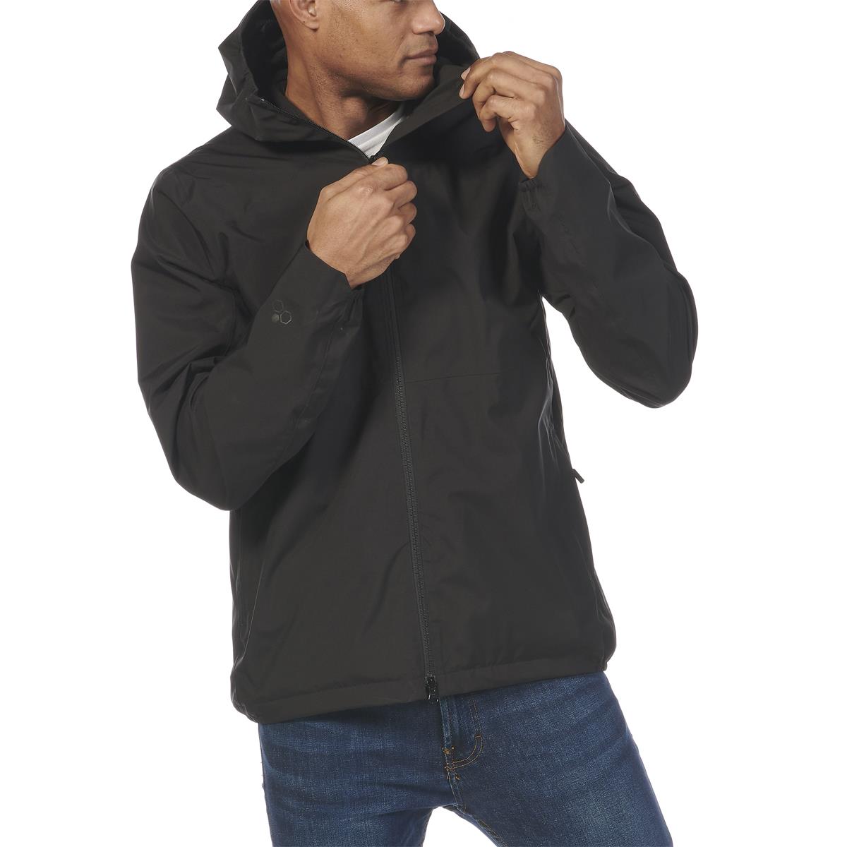 Black Musto Land Rover Mens Lite Rain Jacket
