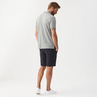 Grey Marl R.M. Williams Mens Rod Polo On Model Rear
