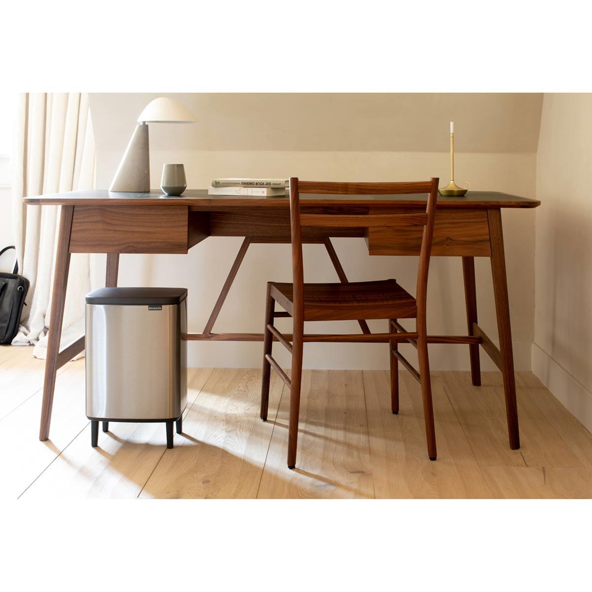 Matt Steel Fingerprint Proof Brabantia Bo Waste Bin Hi 12 Litre Lifestyle