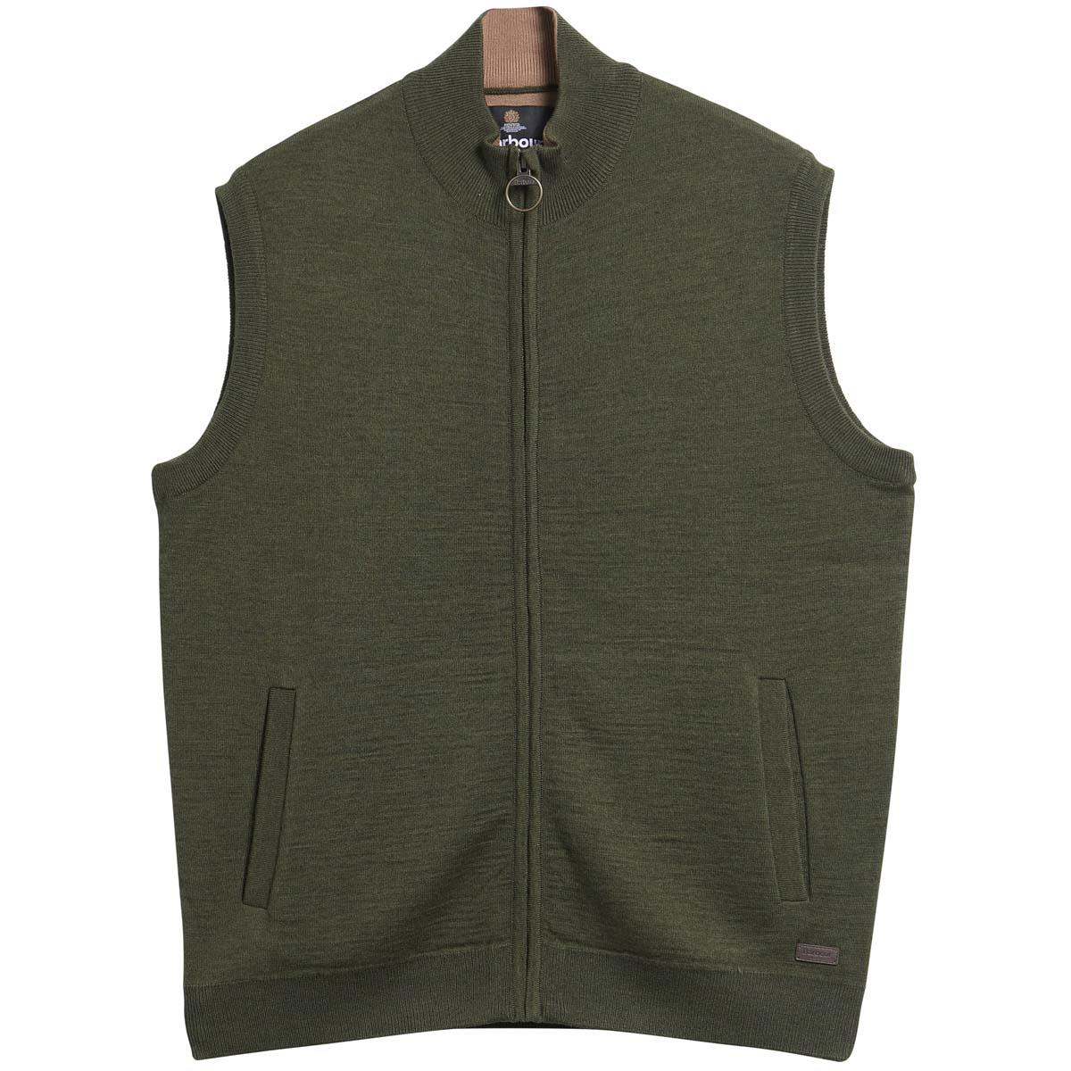 Olive Barbour Mens Marcus Knitted Gilet