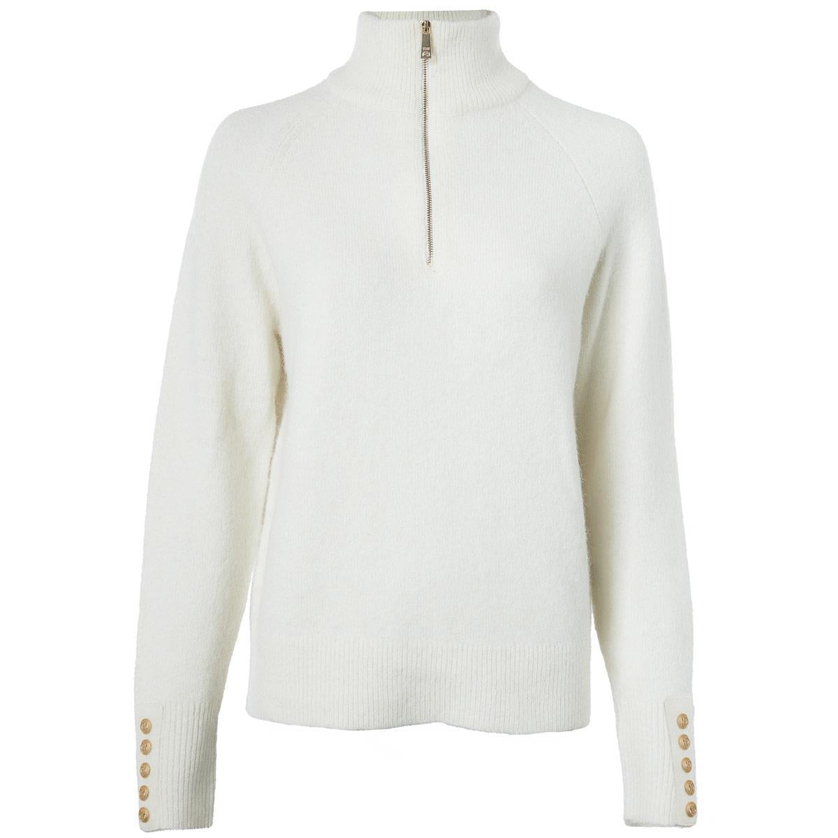 Natural Holland Cooper Womens Tori Half Zip Knitted Jumper