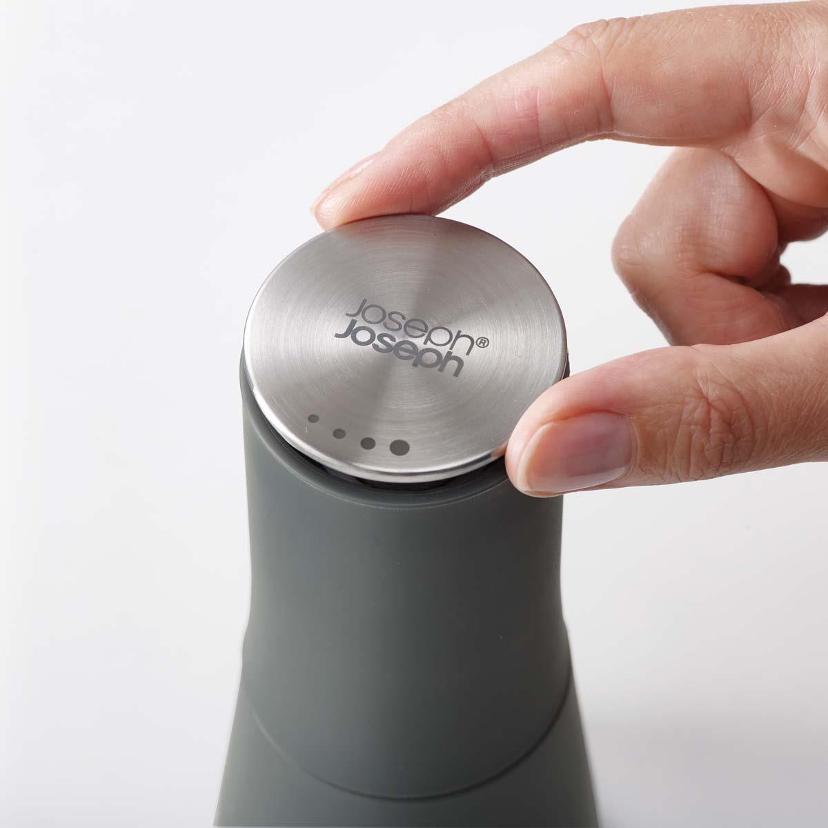 Grey Joseph Joseph Milltop Salt and Pepper Set GRAIN