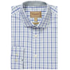 Mist Blue/Vintage Indigo Check Schoffel Mens Hebden Tailored Shirt