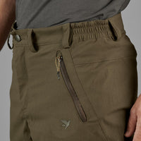 Pine green Seeland Mens Outdoor Stretch Trousers Pocket Detail