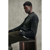 Barbour Mens Hunham Tartan V-Neck Knitted Jumper