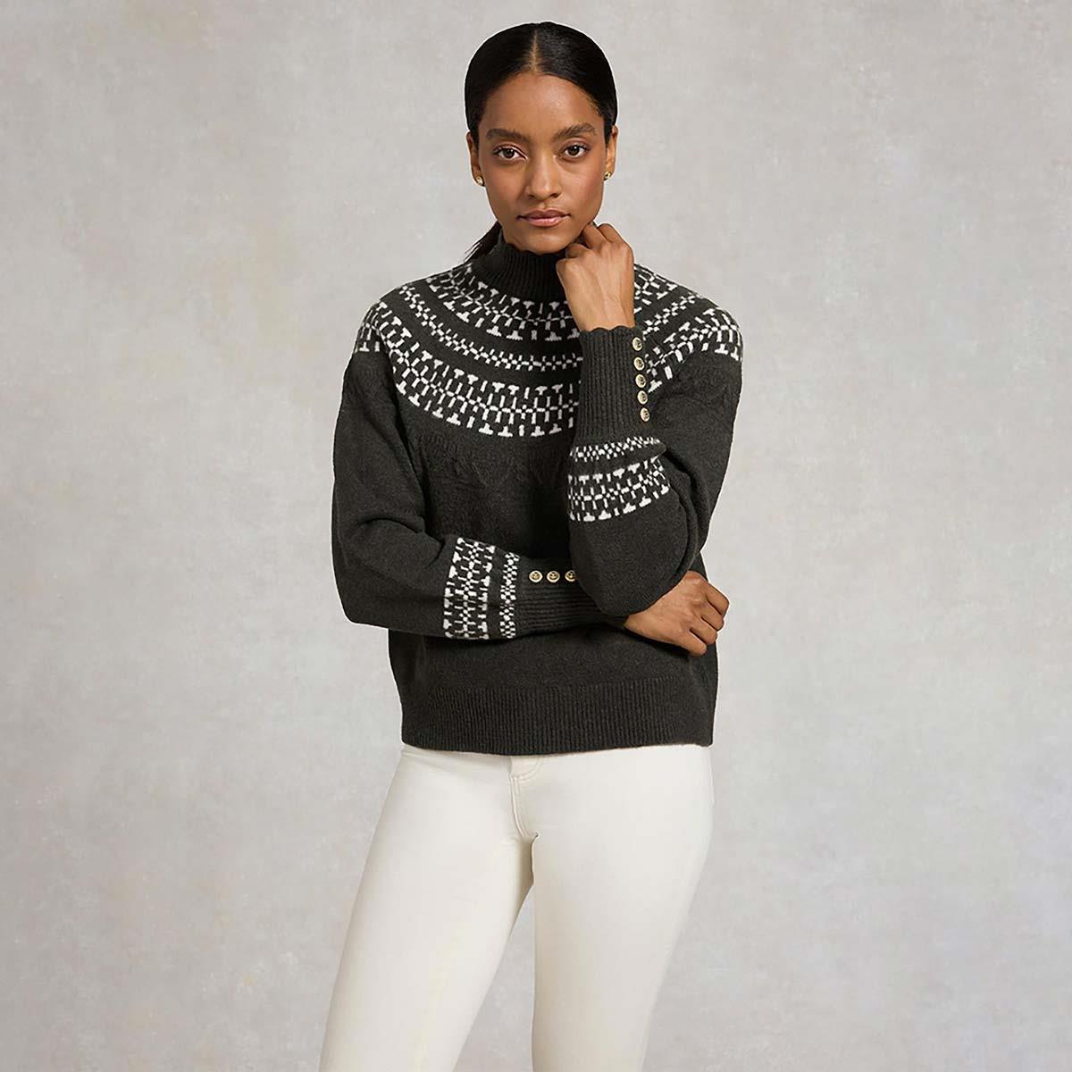Holland Cooper Womens Elodie Roll Neck Knit Jumper