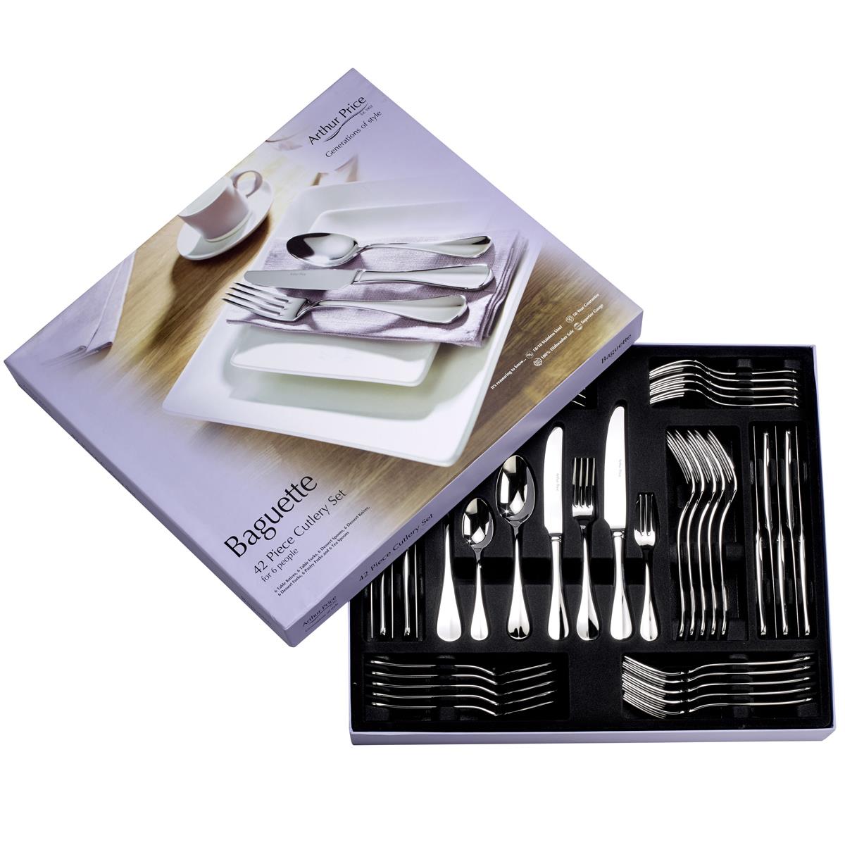 Arthur Price 42 Piece Baguette Cutlery Set
