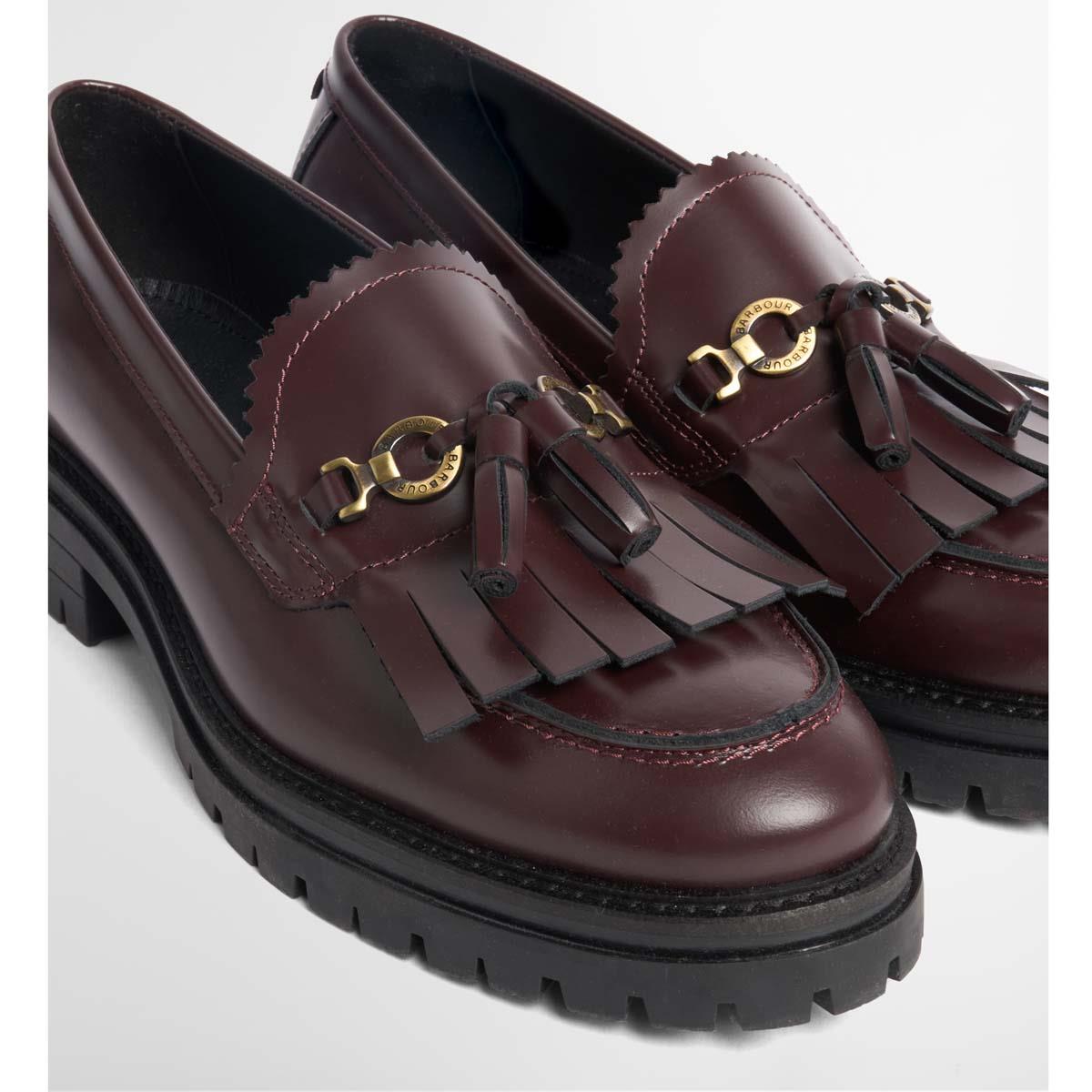 CHERRY Barbour Womens Ava Loafer TASSEL
