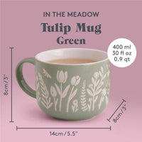 GREEN Mason Cash In The Meadow Flower Mug INFO