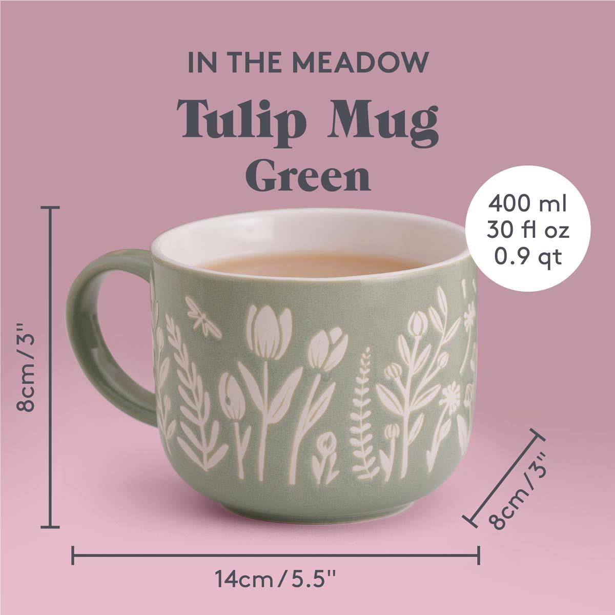 GREEN Mason Cash In The Meadow Flower Mug INFO