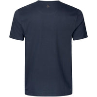 Dark Navy Seeland Mens Path T-Shirt Back