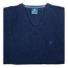 Albert and Maurice Mens Eastnor  Ink V Neck Jumper