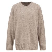Light Honey Barbour Womens Lavensdale Crew Knitted Jumper