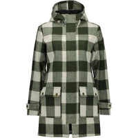 Limestone Check Swanndri Annmore Wool Overcoat