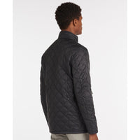 Black Barbour Mens Flyweight Chelsea Quilted Jacket Back