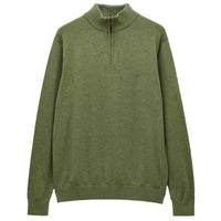 Khaki Joules Mens Hillside 1/4 Zip Jumper