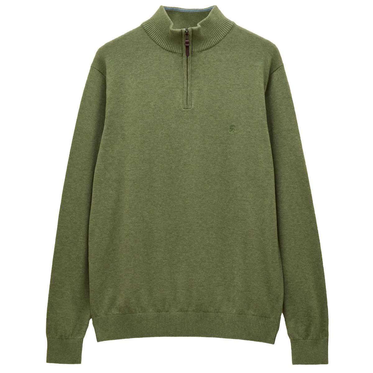 Khaki Joules Mens Hillside 1/4 Zip Jumper