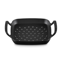 Le Creuset Cast Iron BBQ Square Grill Basket perforations