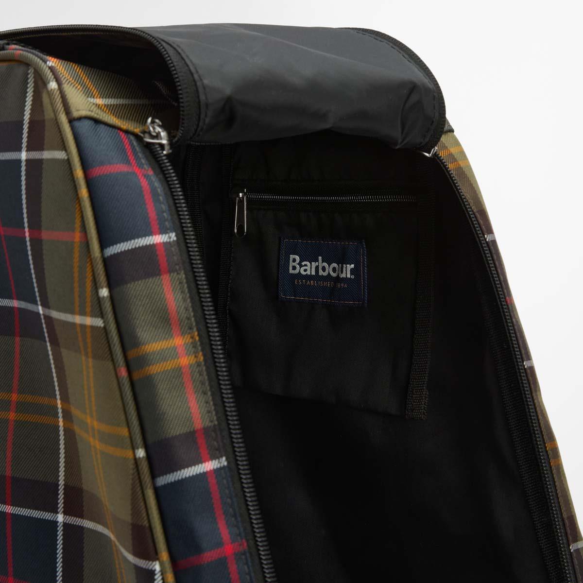 Classic Tartan Barbour Tartan Wellington Boot Bag Open