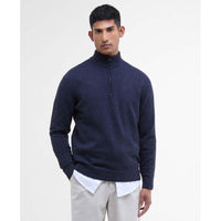 Navy Barbour Mens Tisbury 1/2 Zip front