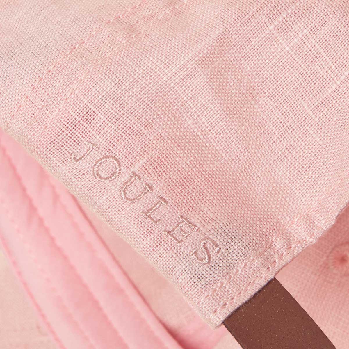 Pink Joules Womens Daley Linen Baseball Cap Logo Detail