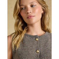 Joules Womens Holly Button Tank Top