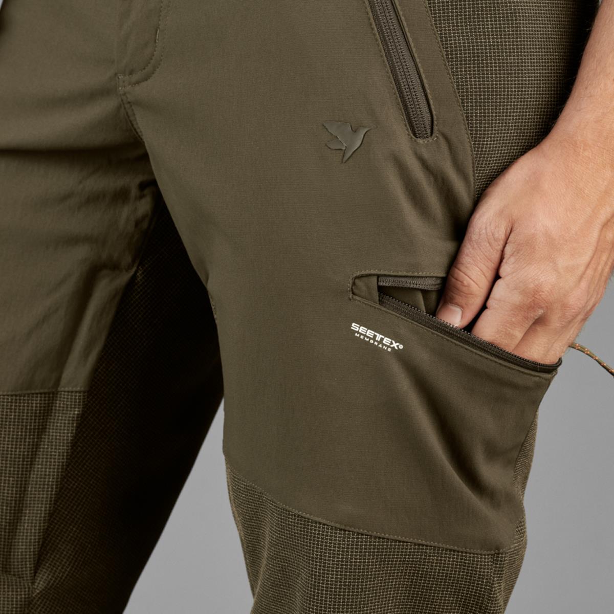 Seeland Mens Outdoor Membrane Trousers Green
