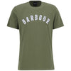 Light Moss Barbour Mens Tortpoint Tartan Logo T-Shirt