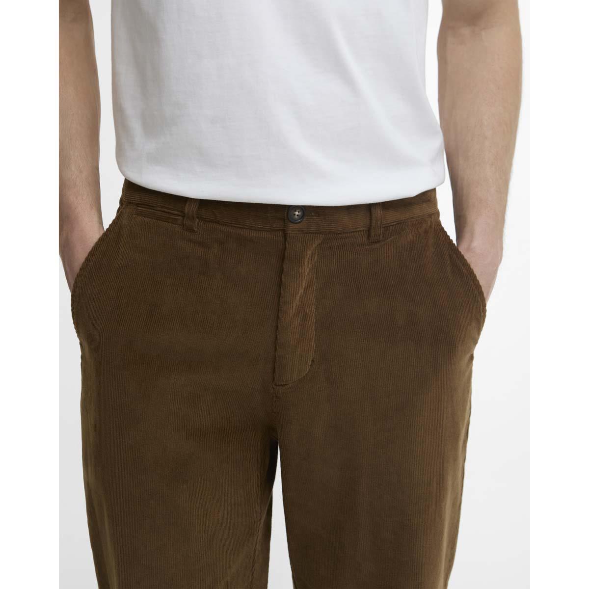 DARK SAND Barbour Mens Washed Stretch Twill Tailored Fit Trouser HEM