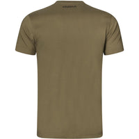 Dark Antique Bronze Harkila Mens Logo Band T-Shirt BACK