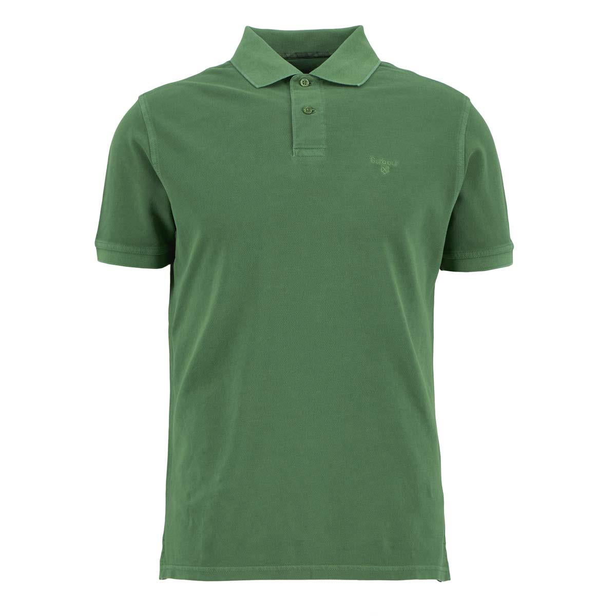 Barbour Mens Washed Tartan Tailored Fit Pique Polo