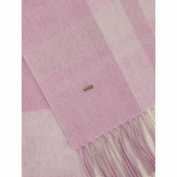 Dusky Rose Dubarry Womens Kinvara Wool Check Scarf Detail