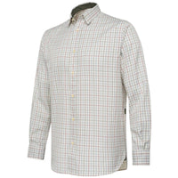 Ivory & Blue Check Beretta Mens Charlow LS Shirt