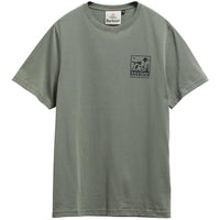 Agave Green Barbour Mens Setter Graphic Tailored T-Shirt