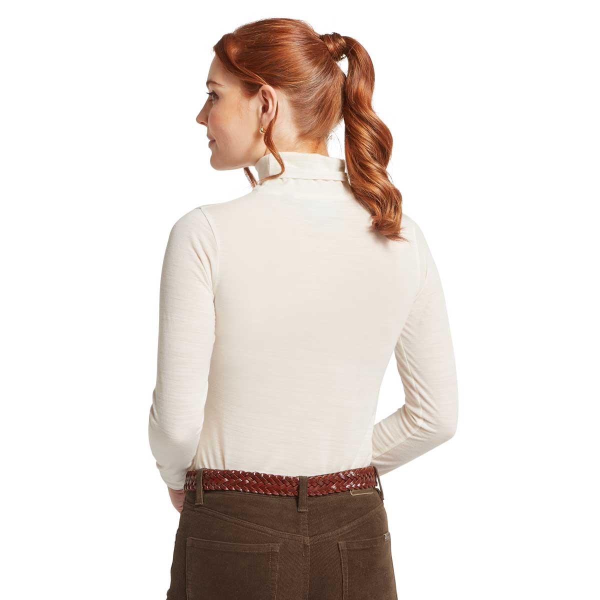 Soft White Schoffel Womens Malton Merino Top Back